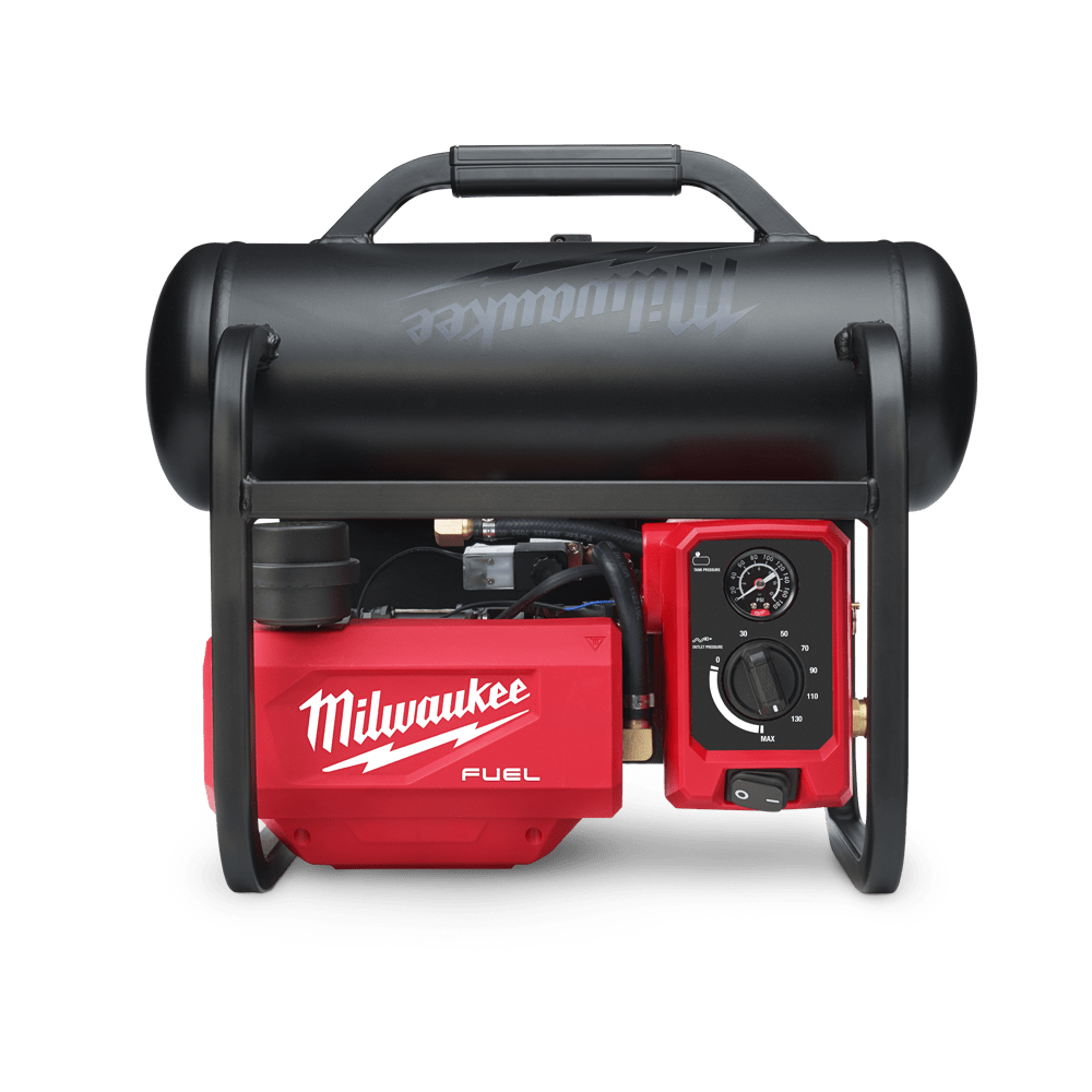Milwaukee Tool - Portable Electric Air Compressors; Input Voltage: 18 V;  Tank Style: Hot Dog; Tank Size: 2 gal (US); Maximum Working Pressure: 135  psi - 13784418 - MSC Industrial Supply